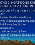 Bài giảng Kinh tế doanh nghiệp thương mại dịch vụ: Chương 3