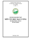 Sách giao bài tập môn Tin học đại cương