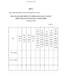 MẪU BÁO CÁO TOÀN HỆ THỐNG VỀ CHÊNH LỆCH LÃI SUẤT CẤP BÙ THEO LÃI SUẤT TÍN DỤNG ĐẦU TƯ PHÁT TRIỂN (Tháng/Quý/Năm)