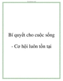 Bí quyết cho cuộc sống - Cơ hội luôn tồn tại