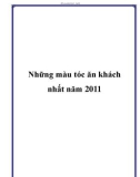 Những màu tóc ăn khách nhất năm 2011