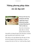 Những phương pháp chăm sóc sắc đẹp mới