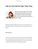 Mặt Nạ Làm Mát Da Ngày Nắng Nóng