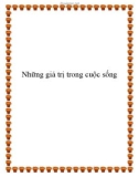 Những giá trị trong cuộc sống.