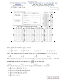 Đề thi giữa học kì 2 môn Toán lớp 12 năm 2022-2023 - Trường THPT Nguyễn Trãi, Quảng Nam
