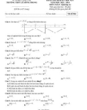 Đề thi giữa học kì 1 môn Toán lớp 12 năm 2023-2024 - Trường THPT Lê Hồng Phong, Đắk Lắk
