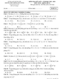 Đề thi giữa học kì 2 môn Toán lớp 12 năm 2022-2023 có đáp án - Trường PTDTNT Tỉnh Quảng Trị