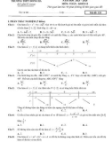Đề thi giữa học kì 1 môn Toán lớp 12 năm 2023-2024 có đáp án - Trường THPT Đông Hà, Quảng Trị