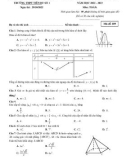 Đề thi KSCL môn Toán lớp 12 năm 2022-2023 (Lần 1) - Trường THPT Tiên Du số 1