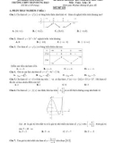 Đề thi học kì 1 môn Toán lớp 12 năm 2022-2023 - Trường THPT Trần Hưng Đạo, Hải Phòng