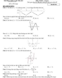 Đề thi giữa học kì 1 môn Toán lớp 12 năm 2022-2023 có đáp án - Trường THPT Nam Trà My