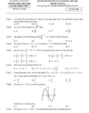 Đề thi chuyên đề môn Toán lớp 12 năm 2022-2023 (Lần 4) - Trường THPT Trần Phú, Vĩnh Phúc