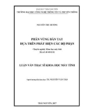 Luận văn Thạc sĩ Khoa học máy tính: Phân vùng bàn tay dựa trên phát hiện các bộ phận