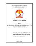 Khóa luận tốt nghiệp: Quyền khám, chữa bệnh theo bảo hiểm y tế tại thành phố Hà Nội