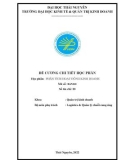 Đề cương chi tiết học phần Phân tích hoạt động kinh doanh (Mã học phần: BAN331)