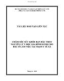 Tài liệu đào tạo liên tục Chăm sóc sức khỏe ban đầu theo nguyên lý y học gia đình dành cho bác sĩ làm việc tại trạm y tế xã