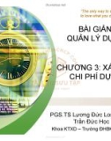 Bài giảng Quản lý dự án: Chương 3 - TS. Trần Đức Học