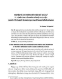 Các yếu tố ảnh hưởng đến hiệu quả quản lý và sự hài lòng của nhân viên bộ phận tiệc: Nghiên cứu tại một số khách sạn 5 sao ở thành phố Hồ Chí Minh