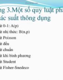 Bài giảng Lý thuyết xác suất và thống kê toán: Chương 3 - Nguyễn Minh Hải