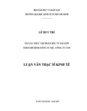 Luận văn Thạc sĩ Kinh tế: Tái cấu trúc Tập đoàn đầu tư Sài Gòn theo mô hình công ty mẹ - Công ty con