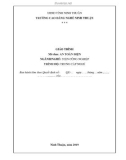 Giáo trình An toàn điện (Ngành: Điện công nghiệp - Trung cấp) - Trường Cao đẳng nghề Ninh Thuận