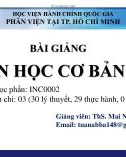 Bài giảng Tin học cơ bản 1: Chương 1.2 - ThS. Mai Ngọc Tuấn