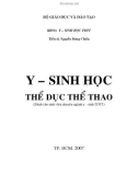 Giáo trình Y - Sinh học Thể dục thể thao (Dành cho sinh viên chuyên ngành y - sinh TDTT): Phần 1