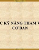 Bài 13B. CÁC KỸ NĂNG THAM VẤN - 042011