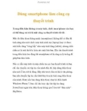 Dùng smartphone làm công cụ thuyết trình