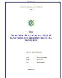 Tiểu luận: Các nguyên tắc sáng tạo được sử dụng trong quá trình phát triển của bộ nhớ ram