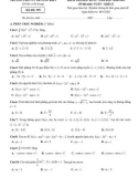 Đề kiểm tra học kì 2 môn Toán lớp 12 năm 2020-2021 có đáp án - Trường THPT Lý Thường Kiệt (Mã đề 595)