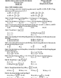 Đề thi giữa học kỳ 2 môn Toán lớp 11 năm 2021-2022 - Trường THCS&THPT Nguyễn Tất Thành (Mã đề 111)