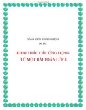 SKKN: Khai thác các ứng dụng từ một bài Toán lớp 8