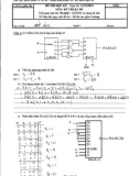 Đề thi học kỳ năm 2014 môn Kỹ thuật số