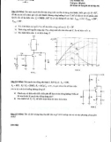 Đề thi học kỳ môn Mạch điện tử thông tin