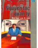 nguyên tắc quản lý - bài học xưa và nay: phần 1 - nxb tài chính