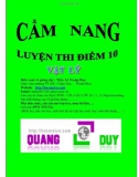 Cẩm nang luyện thi điểm 10 vật lý - Lê Trọng Duy