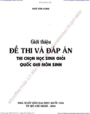 Giới thiệu một số đề thi và đáp án thi chọn học sinh giỏi quốc gia môn Sinh: Phần 1