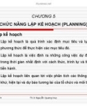 Bài giảng Quản lý học: Chương 5 - Th.S Nguyễn Quang Huy