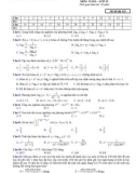 Đề kiểm tra định kỳ lần 3 môn Toán 12 năm 2018-2019 - Trường THPT Yên Dũng số 2
