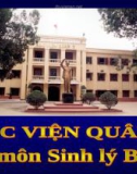 Bài giảng Sinh lý bệnh viêm