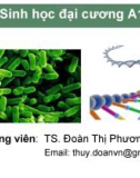 Bài giảng Sinh học đại cương A1: Chương 1 - TS. Đoàn Thị Phương Thùy