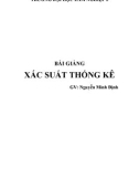 Bài giảng Xác suất thống kê - GV. Nguyễn Minh Định