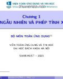 Bài giảng Xác suất thống kê: Chương 1.3 - Xác suất của một sự kiện