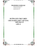 HƯỚNG DẪN THỰC HIỆN CHUẨN KIẾN THỨC, KĨ NĂNG MÔN ĐỊA LÍ LỚP 12