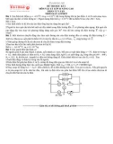 Đề thi học kỳ I môn Vật lý 11 nâng cao phần tự luận