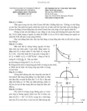 Đề thi cuối học kỳ II năm học 2017-2018 môn Vật lý đại cương 1 - ĐH Sư phạm Kỹ thuật