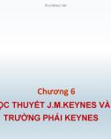 Bài giảng Lịch sử các học thuyết kinh tế - Chương 6: Học thuyết J.M.Keynes và trường phái Keynes