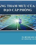 Bài giảng Kỹ năng tham mưu của lãnh đạo cấp phòng