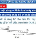 Bài giảng các quá trình cơ học - Chương 16: Sàng ( Rây)